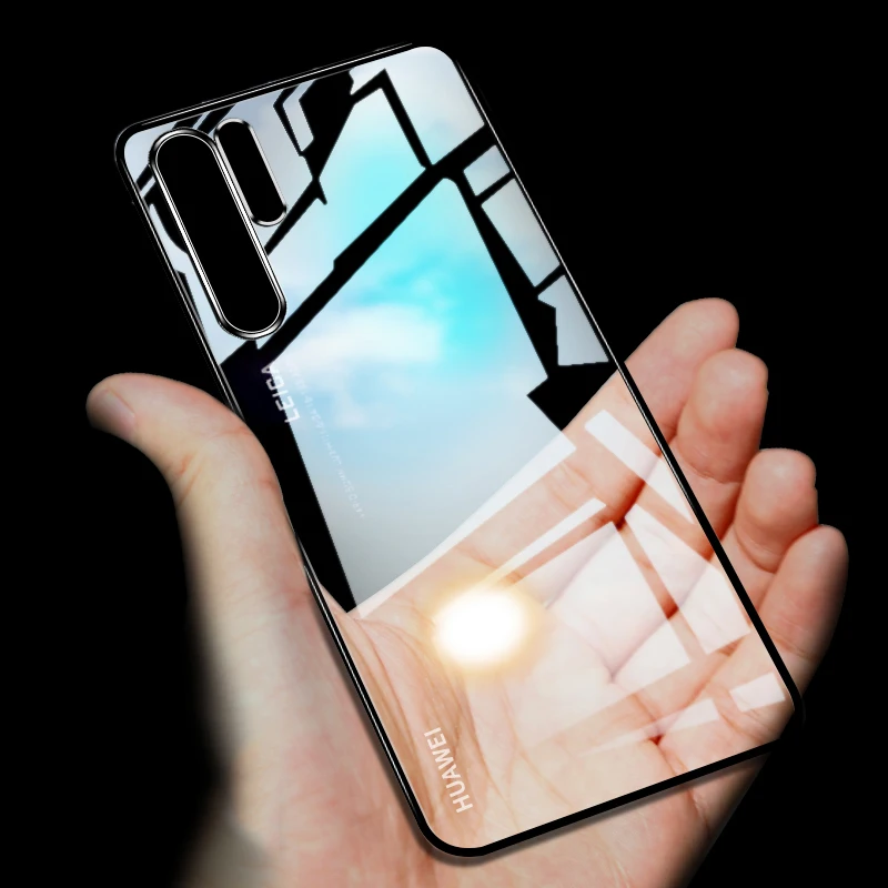 Чехол для Huawei P30 Pro с 3D лазерным покрытием роскошный мягкий прозрачный чехол из