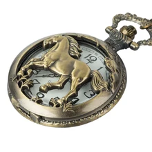 Vintage Bronze Steampunk Pocket Watch Roman Numerals Quartz Necklace Pocket & Fob Watches Chain Men Women Clock Vintage Bronze Steampunk Pocket Watch Roman Numerals Quartz Necklace Pocket & Fob Watches Chain Men Women Clock