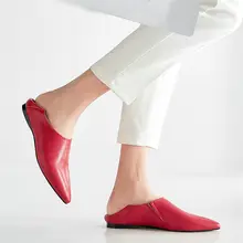 Шикарная обувь; женские вечерние туфли-оксфорды из натуральной кожи на плоской подошве с острым носком в стиле панк; повседневная обувь; Size4-10.5 тапочки в готическом стиле