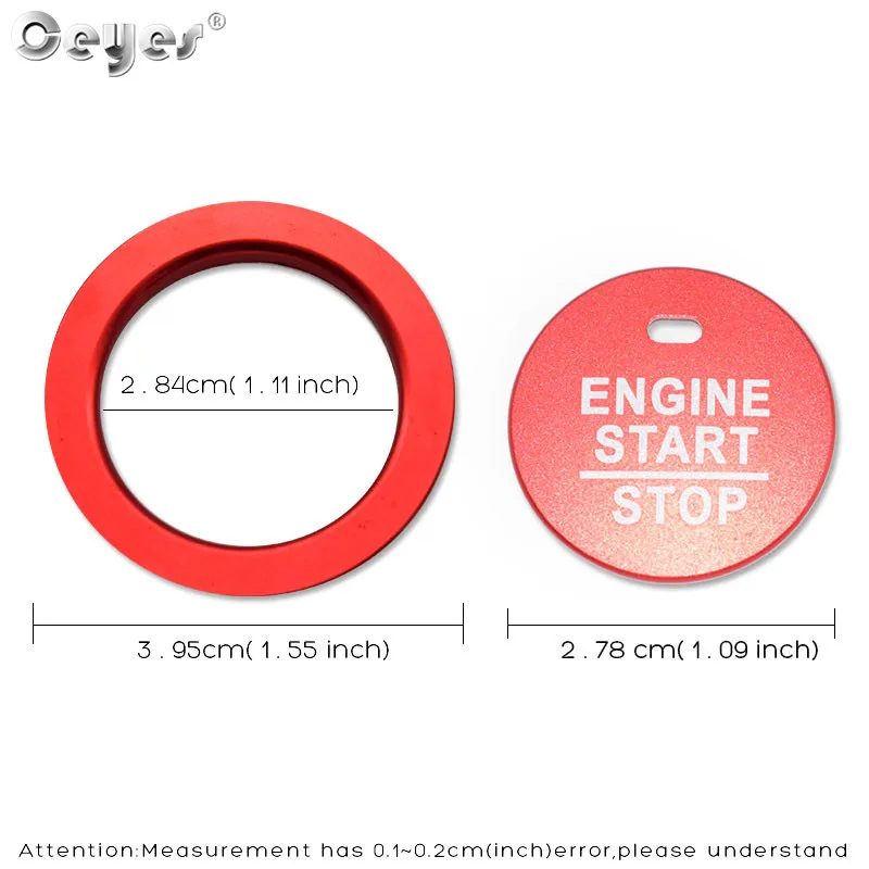 Car Start Engine Button Key Ring for CIVIC (23)