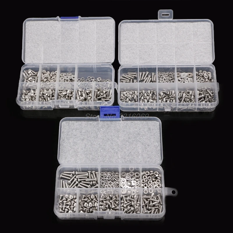 

300PCS M3 Stainless Steel Cross Screw Nut Woodworking Tools Fastener Hardware Three Types Oct29 Drop Ship