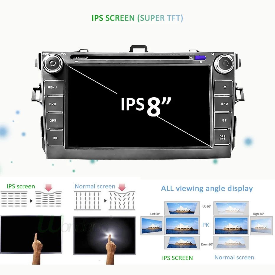 4G DSP ips Android 9,0 Автомобильный gps радио для Toyota corolla 2007-2011 DVD навигационный экран стерео Мультимедиа