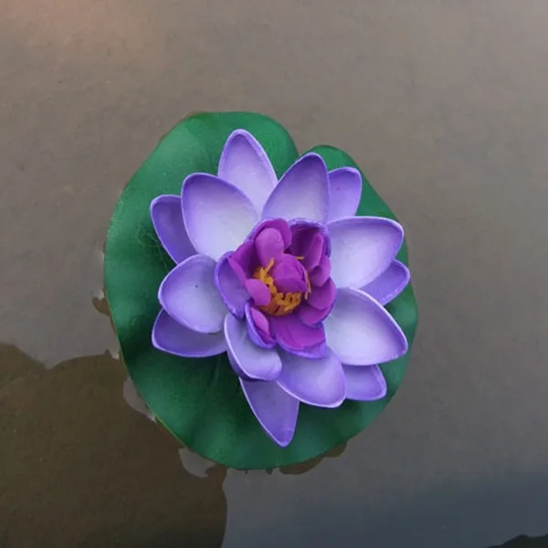 1 X плавающий искусственный Лотос орнамент для аквариума аквариум Пруд для рыб лилейный Лотос искусственные цветы для дома украшения P0.2