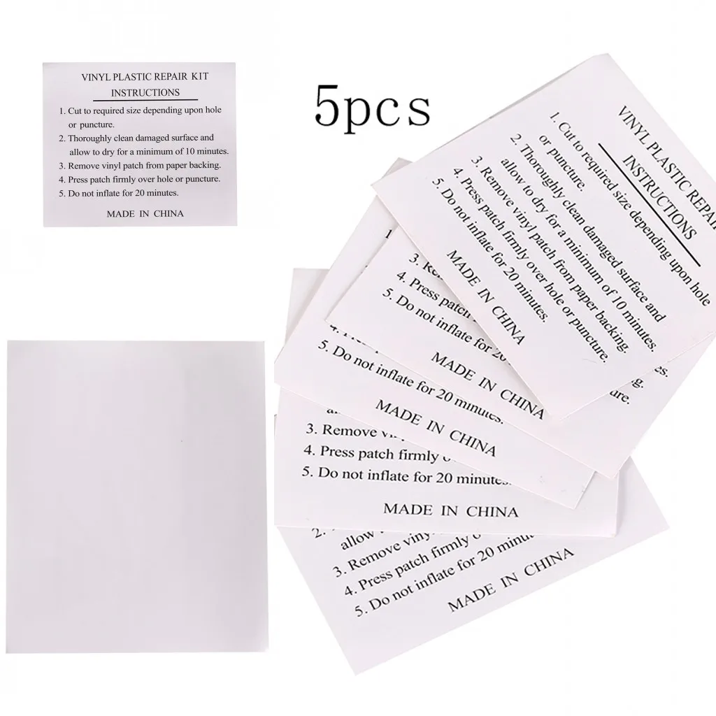 

2019 New 5pcs/set PVC Puncture Repair Adhesive Patch For Inflatable Toy Swimming Pools Float Air Bed Dinghies Circular Patches