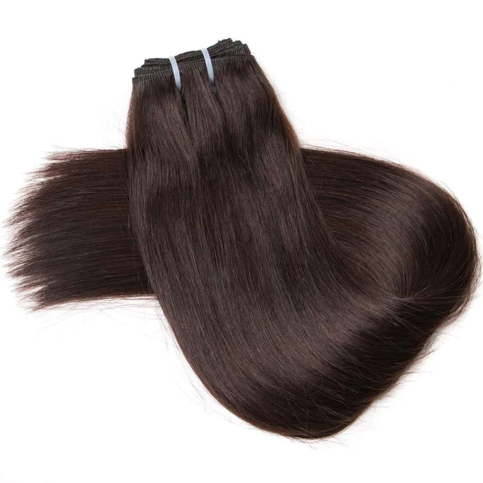 ALI BEAUTY Straight Human Hair Weft 100 Remy Hair Extensions Weft
