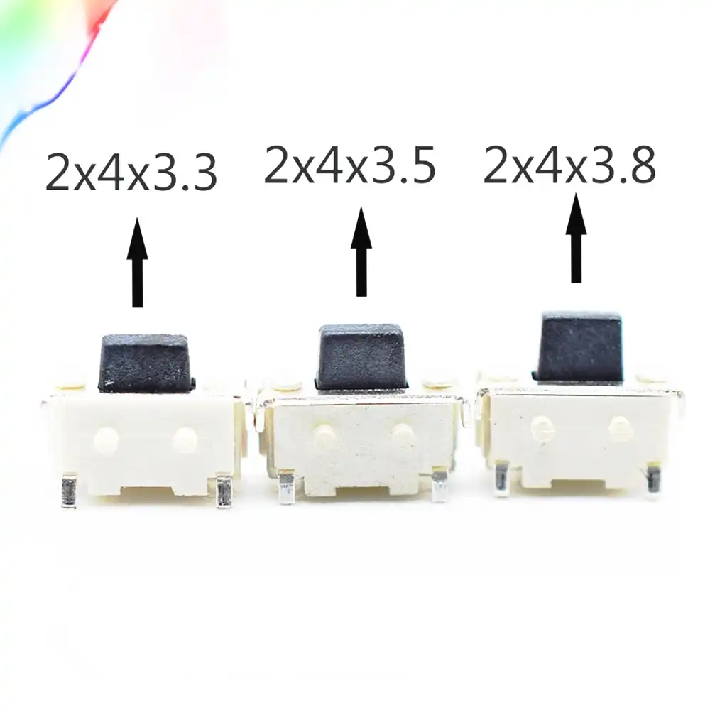 Farbe : 3X6X3.3mm NLLeZ 50pcs Micro Tact Switch-Note 3 6 3,5 3x6x3.5 SMD for MP3 MP4 Tablet PC-Taste Bluetooth Headset Fernbedienung