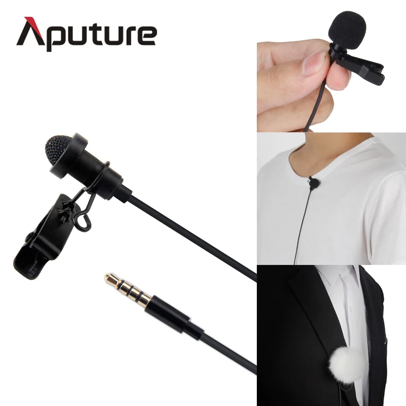 

Aputure A.lav ez microphone for mobile/smartphone lavalier clip-on microphone for mobile voice recording lavalier microphone