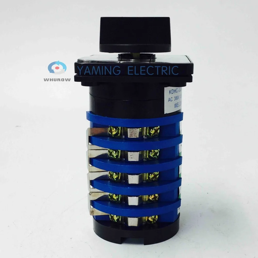  Welding machine switch KDHC-32/5 CO2 gas welding machine changeover rotary cam switch 32A 5 poles 1