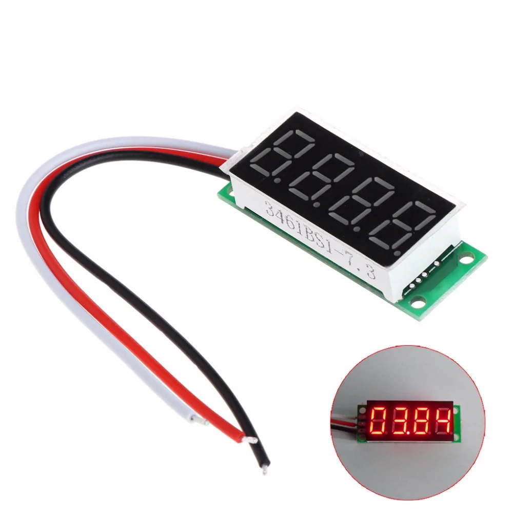 

4 Digit 0.36" Mini Digital Voltmeter DC 0-33V Voltage Meter Panel Electric Tester Test Tools