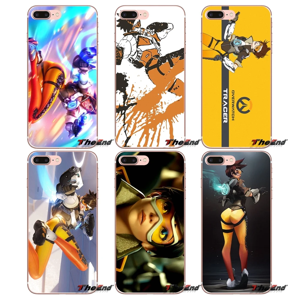 Мягкий чехол из ТПУ для Huawei G7 G8 Ascend P7 P8 P9 Lite Honor 4C 5X 5C 6X Mate 7 8 9 Y3 Y5 Y6 II Pro OVERWATCH Tracer |