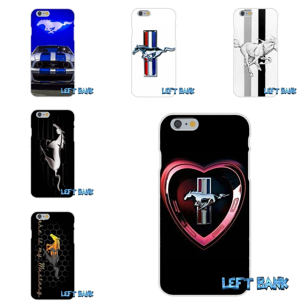 For iPhone 4 4S 5 5S 5C SE 6 6S 7 Plus Ford Mustang Logo Soft Silicone TPU Transparent Cover Case | Мобильные телефоны и