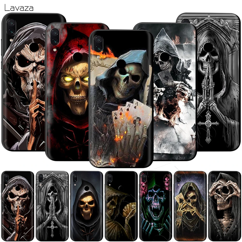 

Lavaza Grim Reaper Skull Skeleton Case for Xiaomi Redmi Note 4A 4X 5 5A 6 6A 7 S2 Pro Go Prime Plus