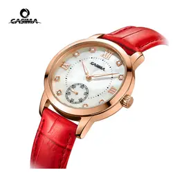 Элитный бренд CASIMA Для женщин часы Montre Femme Повседневное кожа кварцевые женские Часы Водонепроницаемый женские часы Reloj Mujer