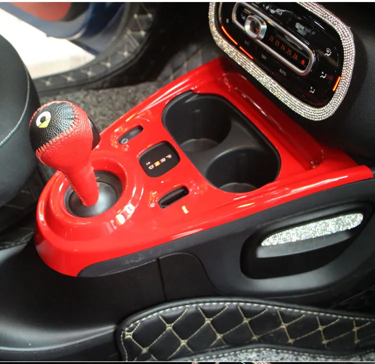 

FOR New Smart 453 Fortwo Forfour Auto Gear Shift Cover Decorative border Car Console panel decoration modification accessories