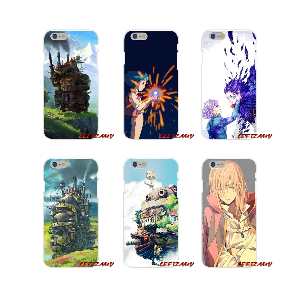 

For iPhone X XR XS MAX 4 4S 5 5S 5C SE 6 6S 7 8 Plus Accessories Phone Cases Covers Studio Ghibli Howl's Castle