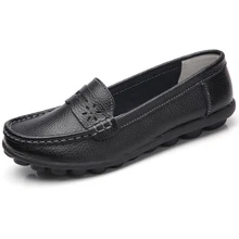 Новинка года; женская кожаная обувь; обувь на плоской подошве; цветные лоферы; женская обувь на плоской подошве без застежки; Мокасины