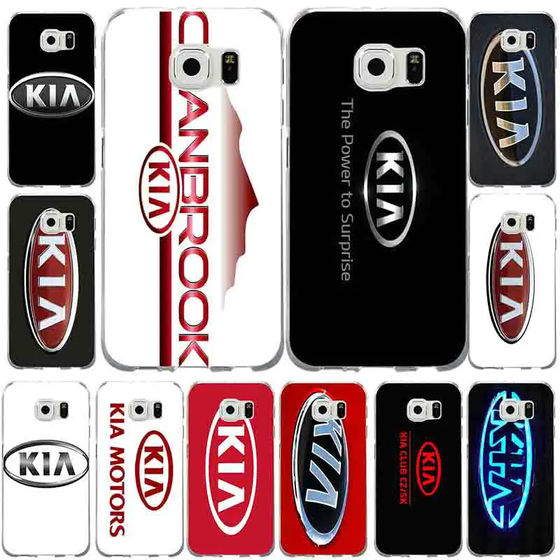 

Kia Logo Korean Car Brands Soft TPU Silicone Mobile Phone Cases for Samsung Galaxy S6 S7 edge S8 S9 Plus S5 S4 S3 mini S2 Shell