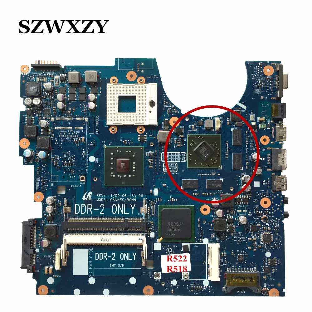 Материнская плата для ноутбука Samsung R522 R518 HD5000 1 ГБ BA92 05556A PM45 DDR2 полностью