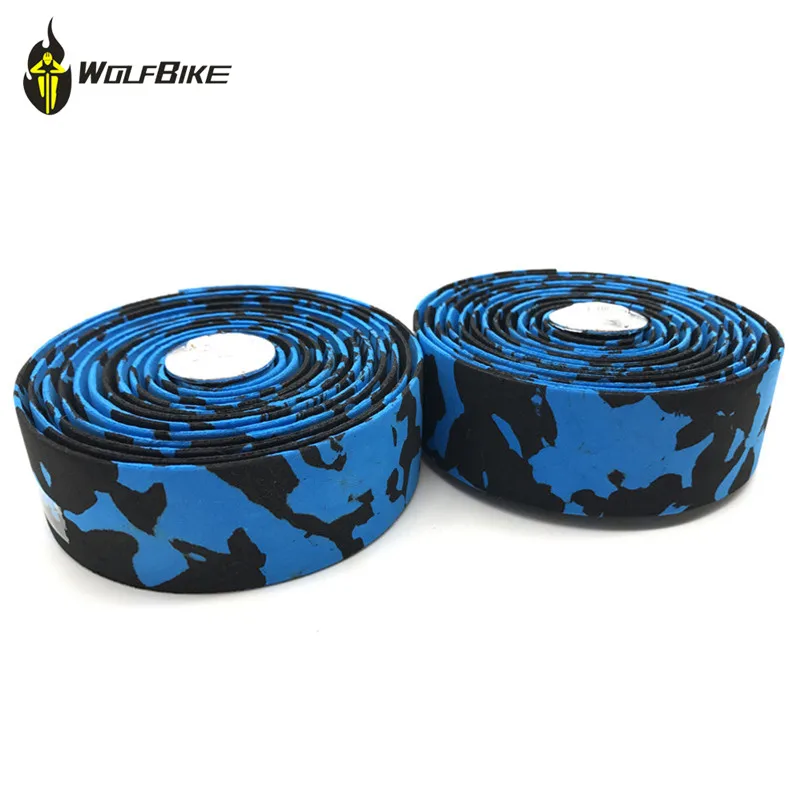 

WOSAWE Bicycle Handlebar Tapes Extreme Sports Cork with 2 Bar Plug Rubber Sponge Tape Cycling Road Part bike accessories
