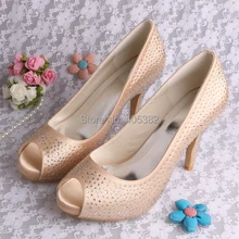 (20 Colors)Champagne Crystal Rhinestone Girls Birthday Wedding Shoes for Ladies