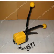 Торговля+ Популярные Гарантировано Новые A333 ручной Бессальниковый Комбинации инструмент для обвязки стальными лентами для 13-19 мм Сталь полосы