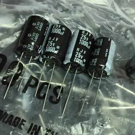 

2019 hot sale 10pcs/30pcs ELNA RJF Electrolytic Capacitor 25V1000uf 12.5*20MM AUDIO CAPACITOR free shipping