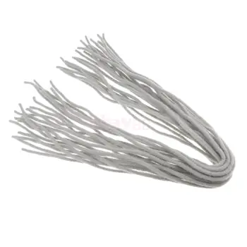 

20Pcs Heat Resistant Synthetic Braiding Hair Dreadlocks Extension Braid Tool Light Gray