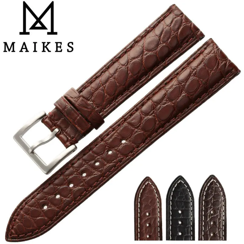 Роскошный чехол для часов MAIKES с аллигатором IWC ZENITH lontines ремешок из натуральной
