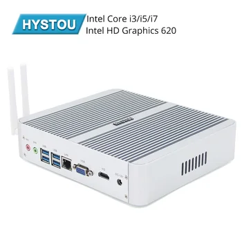 

HYSTOU Intel Core i5 8250U i3 7100U i5 7200U I7 5550U Kaby Lake Fanless Mini PC Windows Intel HD Graphics 620 Mini Computer