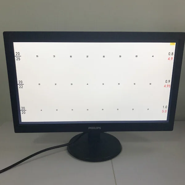 VC-P 21,5 Дюймов светодиодный диаграмма остроты зрения монитор видения Тестер Панель диаграмма монитор