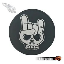 Рок череп рука новая идея пункт вышитая аппликация на заказ одежда украшение поставка тканей наклейки