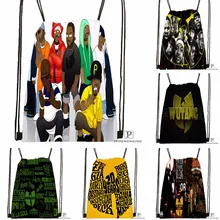 Custom Wu Tang Clan Drawstring Backpack Bag Cute Daypack Kids Satchel (Black Back) 31x40cm#180531-03-51
