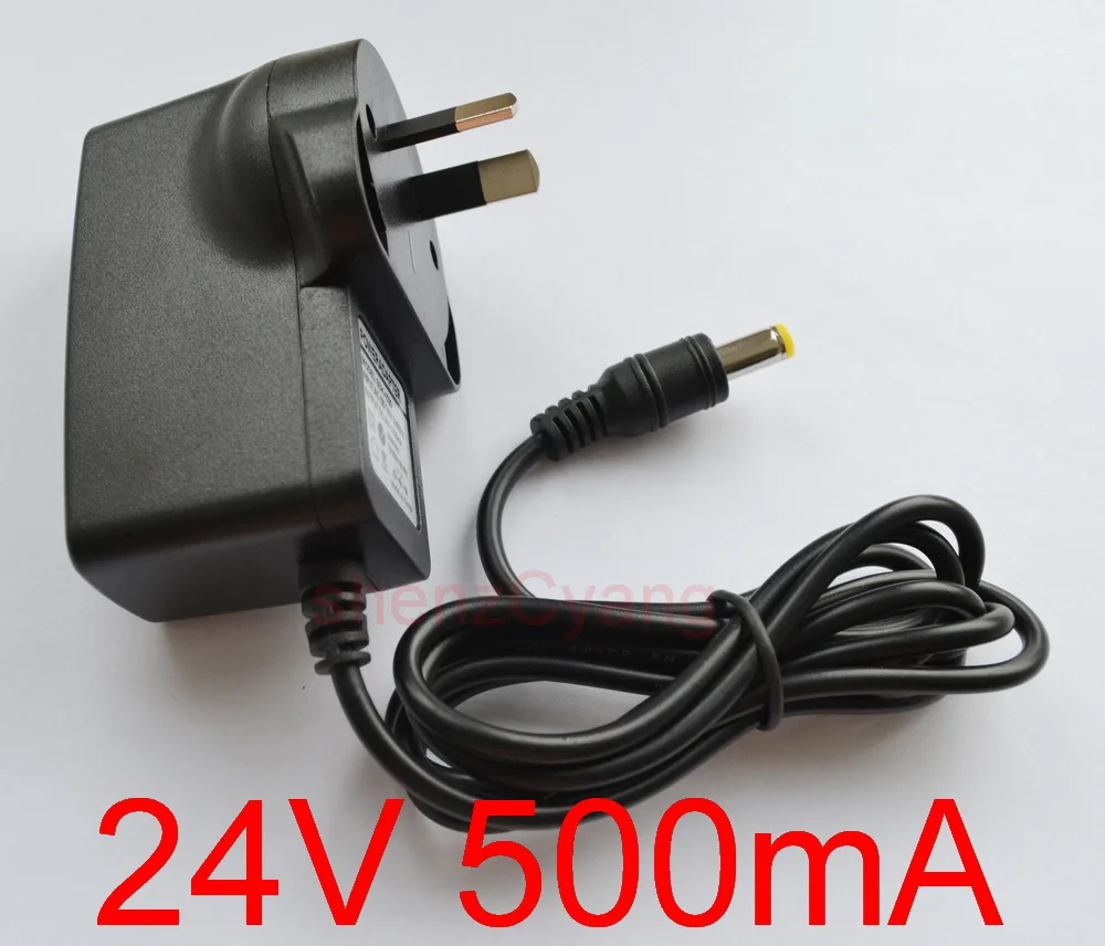 1 шт. высококачественные IC 24V500mA AC 100 V-240 V адаптер преобразователя DC 24 V 0.5A 500mA блок Питания AU 2 штекер DC 5,5 мм x 2,1-2,5 мм