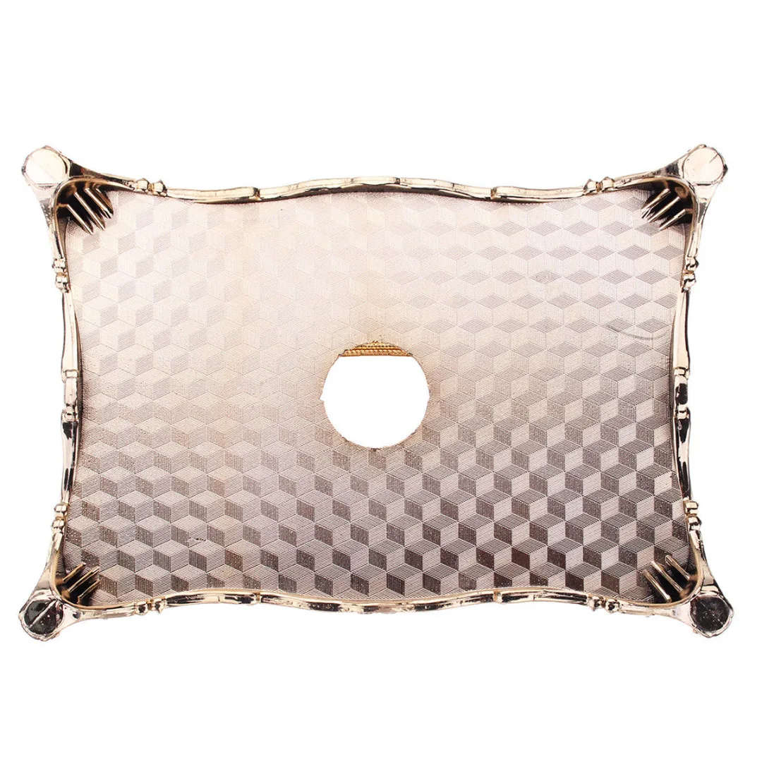 JX-LCLYL Elegant Gold Tissue Box Cover Chic Napkin Case Holder Hotel Home Decor Organizer