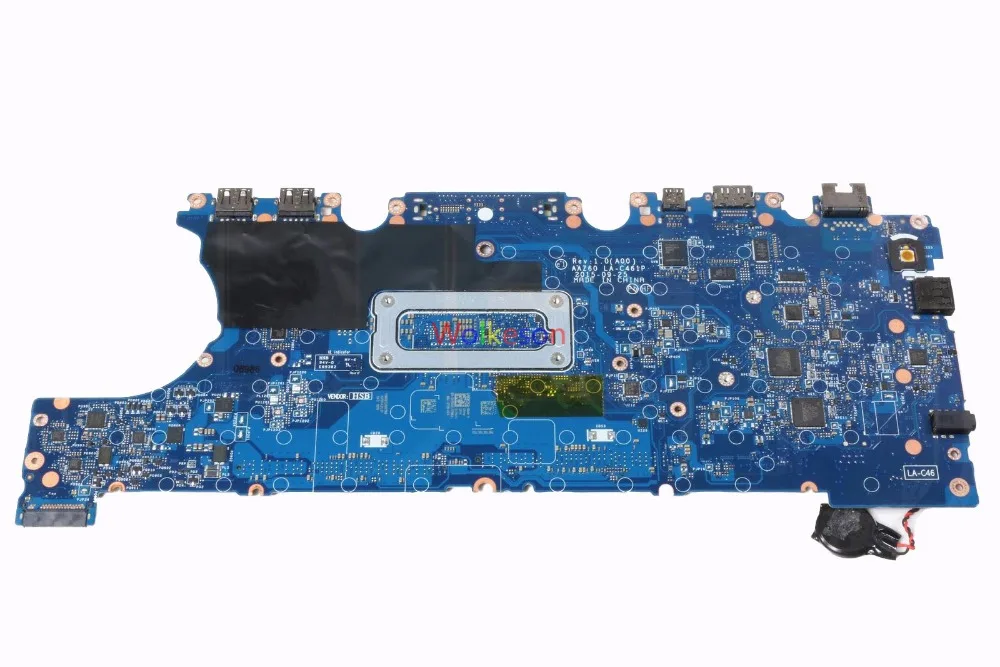 SHELI для DELL Latitude E7470 Материнская плата ноутбука W/I3-6100U CN-0V2N4V процессора 0V2N4V V2N4V AAZ60 LA-C461P DDR4 тест ОК