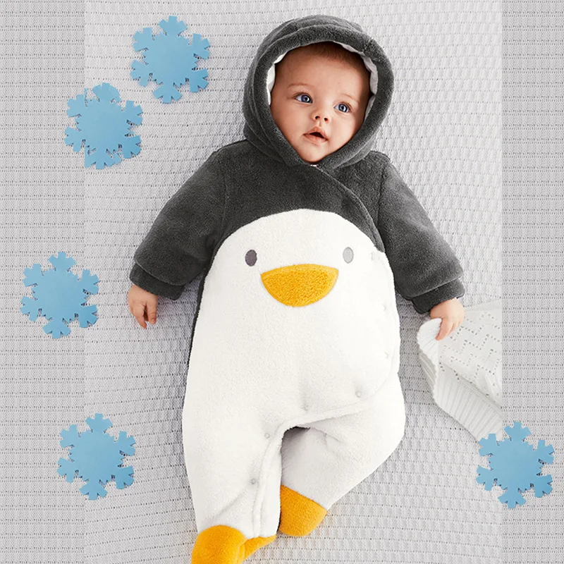 penguin snowsuit baby
