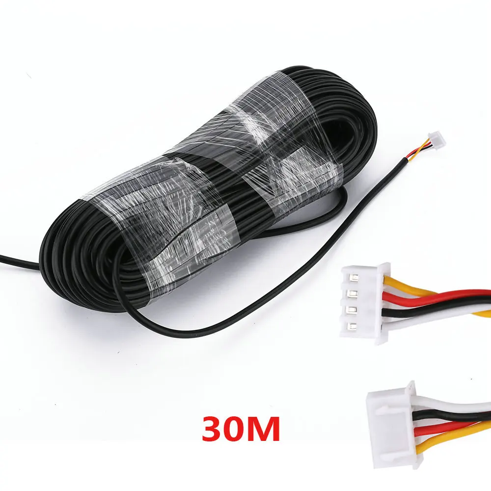 

30M 2.54*4P 4 wire cable for video intercom Color Video Door Phone doorbell wired Intercom cable