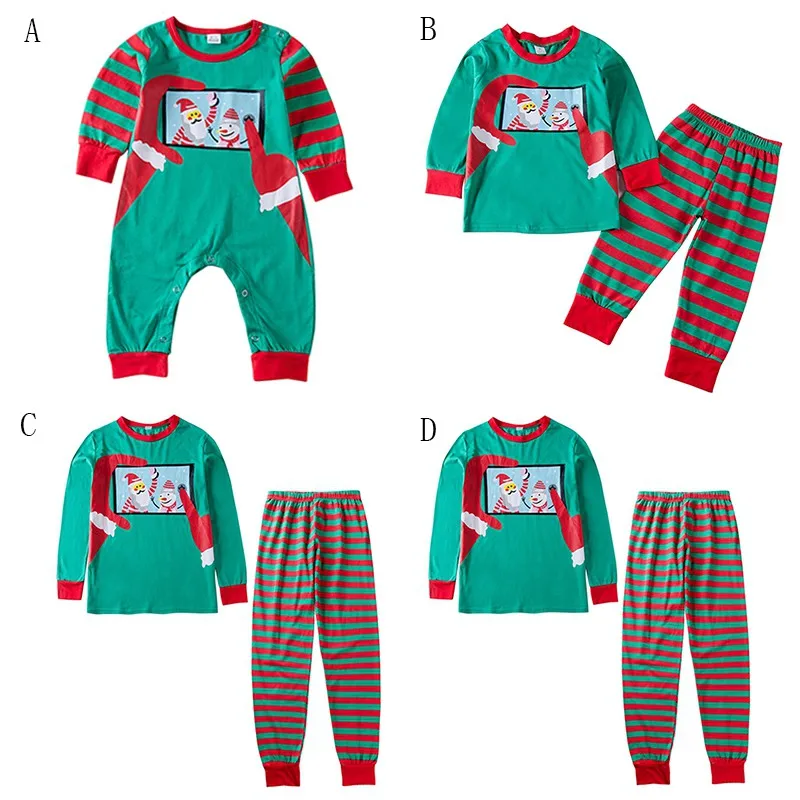 

2pcs/Set Family Matching Outfits Parent-child Christmas Long-sleeved Family Suits Autumn Spring Mom Dad Kid Baby Clothes Set
