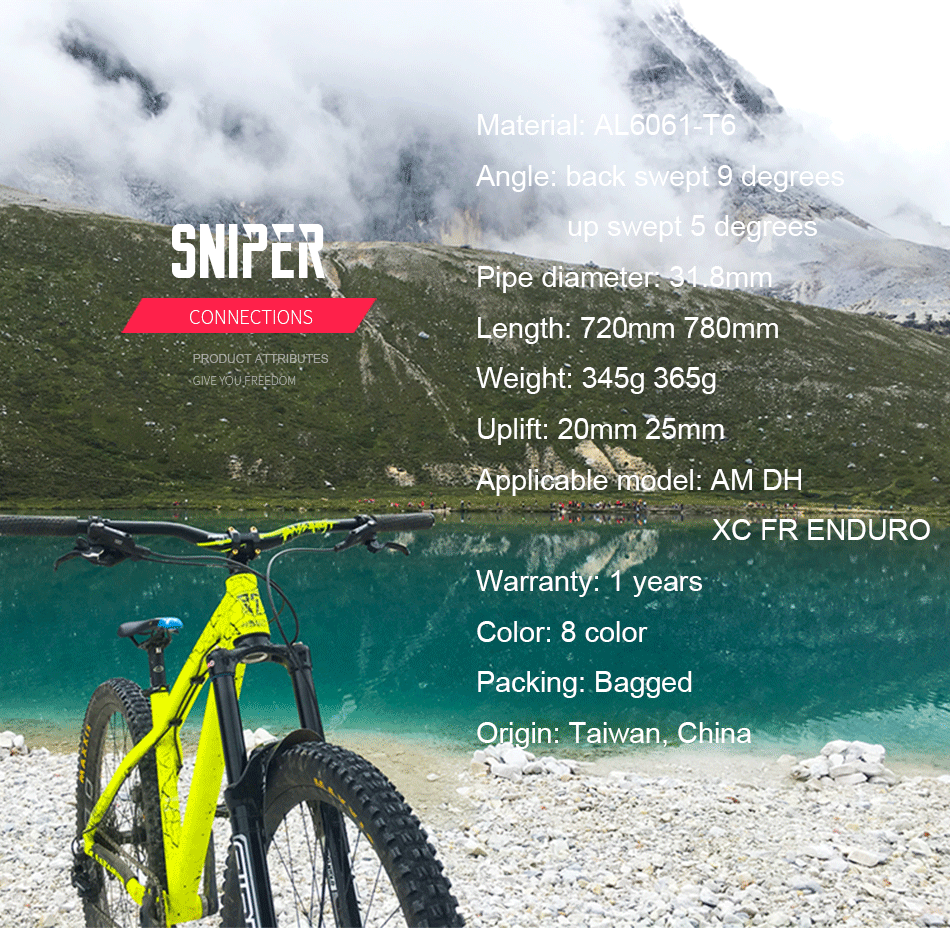 Велосипедный руль 720 мм 780 мм для MTB AM DH FR ENDURO, руль для велосипеда, 8 цветов