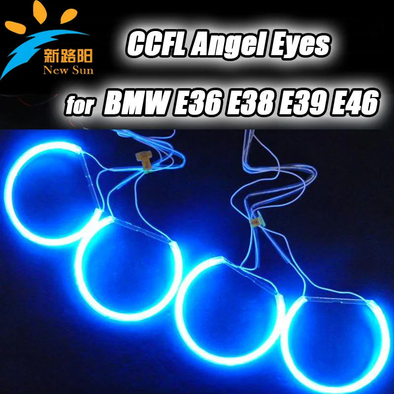 

131MM E38 E46 E36 E39 CCFL Angel eyes for BMW headlight, Super Bright CCFL Angel Eyes Halo Rings with inverters multi-colors