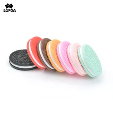 1 шт., горячее предложение, силиконовая Подвеска для печенья, ювелирное изделие, детский прорезыватель, Oreo, жевательная игрушка, соска, клипса, ожерелье, изготовление, BPA, игрушка