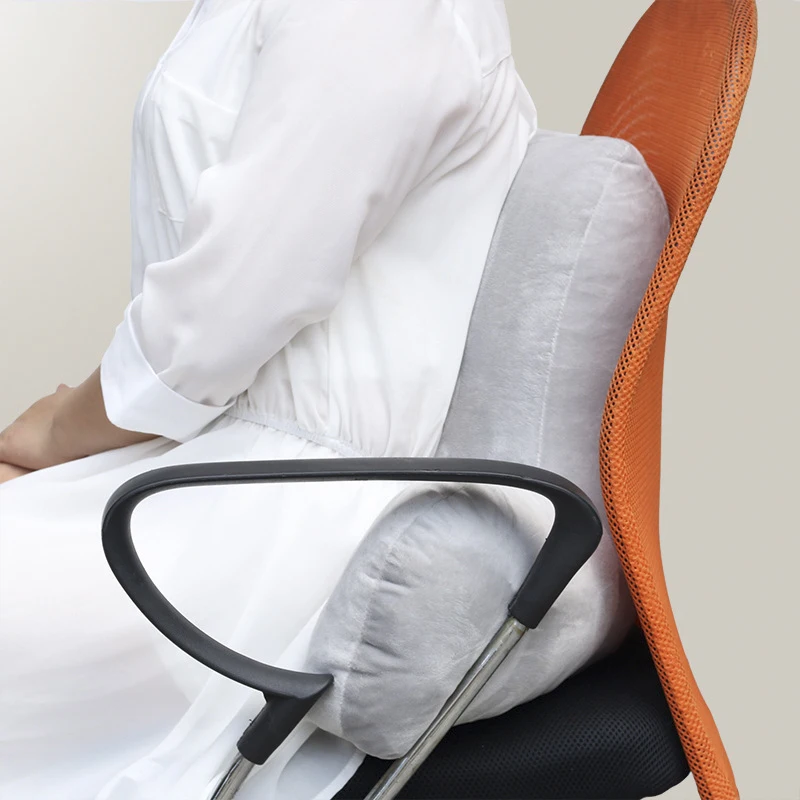 L066-Lumbar Pillow for Office Waist Protector with Arm Spine Protect Orthopedic Pillow Car Seat Office Chair Back Seat Waist  Cushion (13)