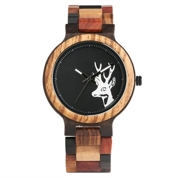 

New Style Fashion Full Wooden Watches Handmade Nature Wood Hollow Wrist Watch Women Men Push Clasp Creative Casual Bamboo Gifts