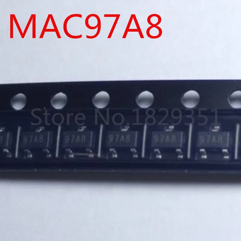 10 шт./лот SMD симистор, 97A8 СОТ-23 SMD Триод тиристорный MAC97A8