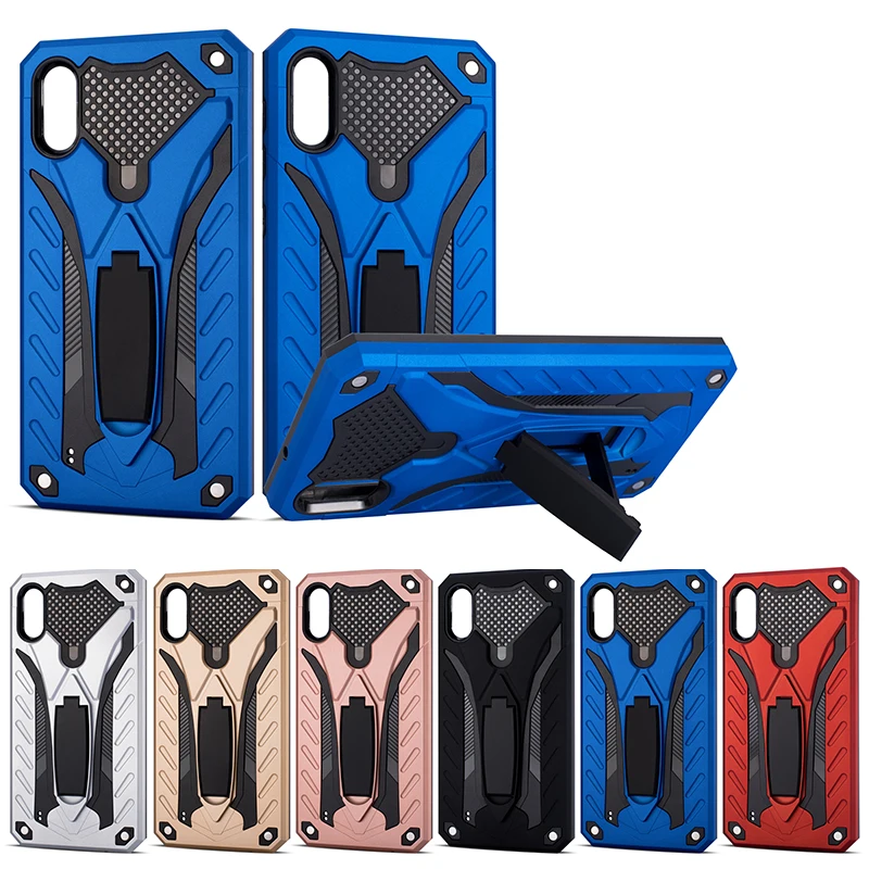 

For Samsung Galaxy M10 M20 M30 Shockproof Armor Phone Case Cover For Samsung M30 M20 M10 Luxury Stand Hard Back Cover Case Coque