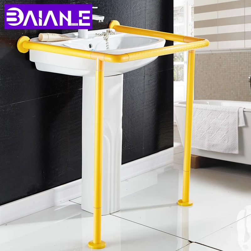 

Bathroom Grab Bar for Elderly Stainless Steel Toilet Handrails Disabled Wall Mounted Washbasin Safety Grab Rails Bathroom Handle
