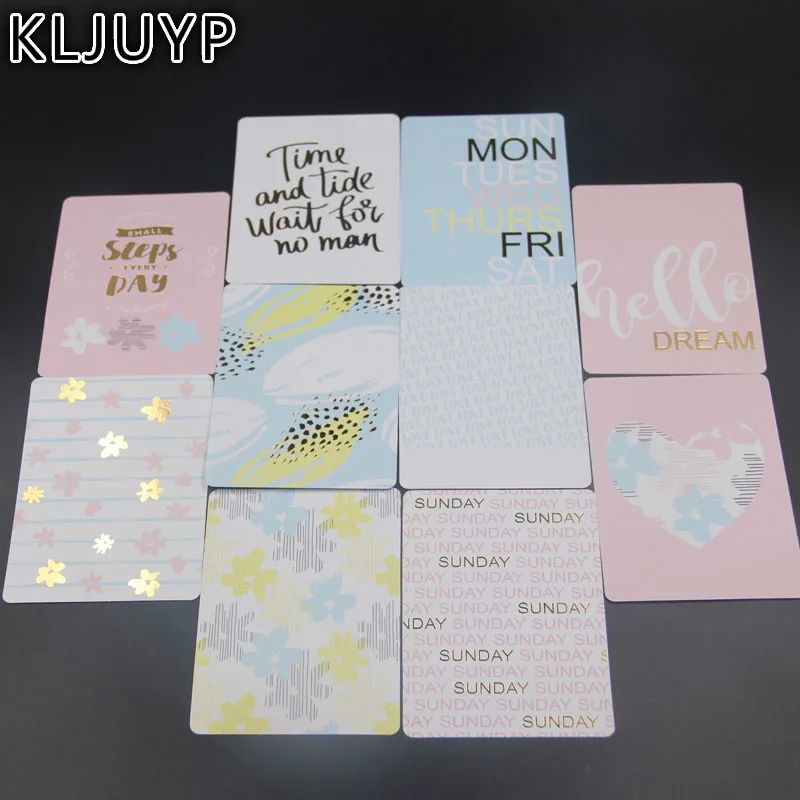 

KLJUYP 10Pcs Acid Free Colorful The Best Dream Paper Pocket Cards for Scrapbooking DIY Projects/Photo Album/Card Making Crafts