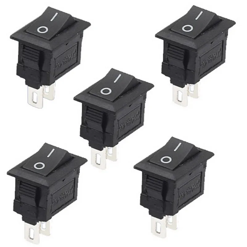 

5Pcs/Lot High Quality 2 Pin Snap-in On/Off Position Snap Boat Button Switch 12V/110V/250V T1405 P0.5