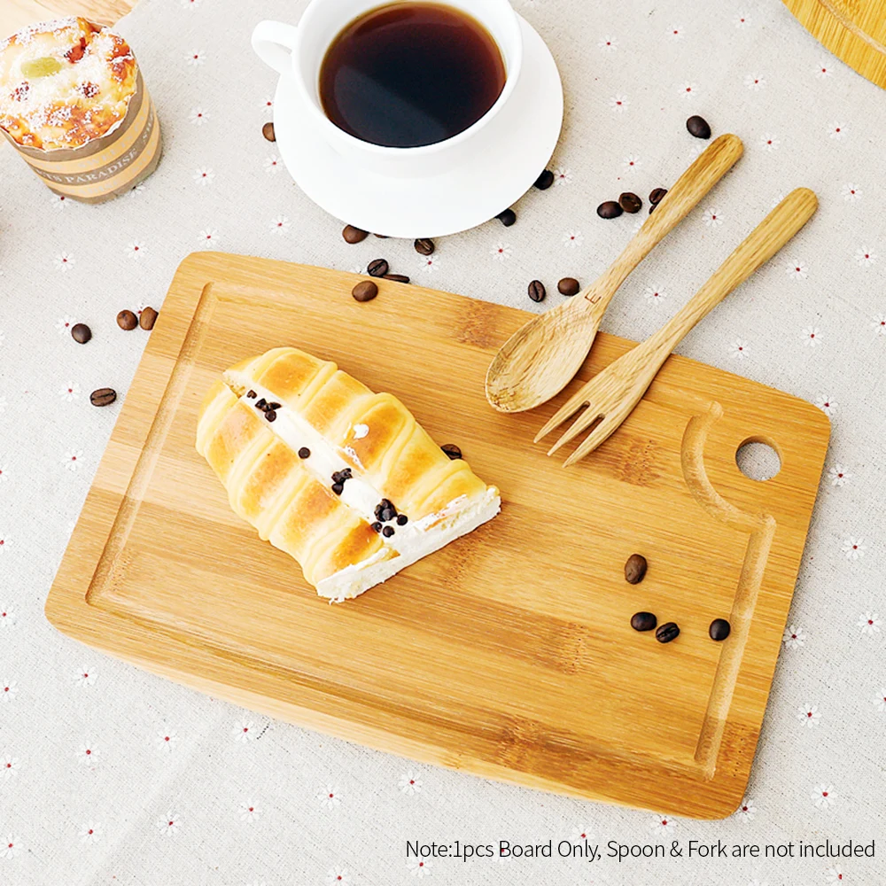 

Bamboo Chopping Block Pizza Plate Natural Cutting Board Kitchen Chopping Board