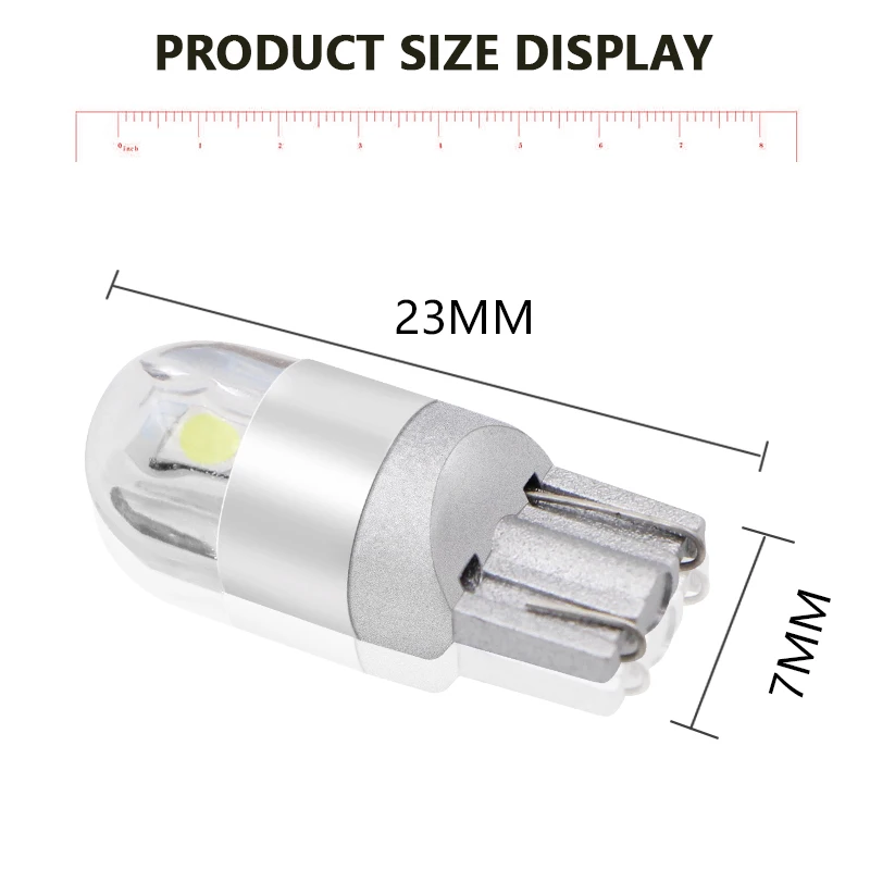 10 шт. сигнальная лампа 3030 T10 светодиодные автомобильные лампы W5W 194 168 Led T10 светодиодных ламп для автомобилей Белый 5W5 просвет обратный светильник 12V